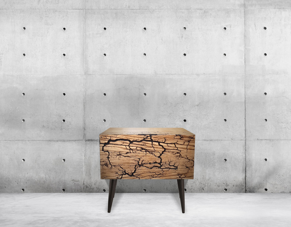 LIGHTNING мебель для спальни с выжженным фасадом