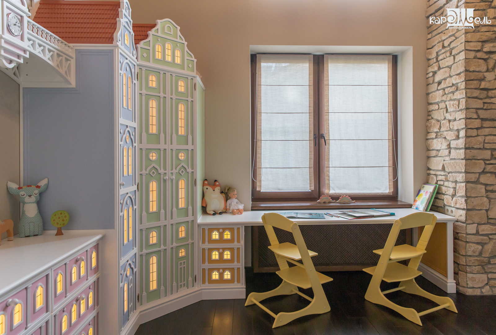 Интерьер детской комнаты в загородном доме