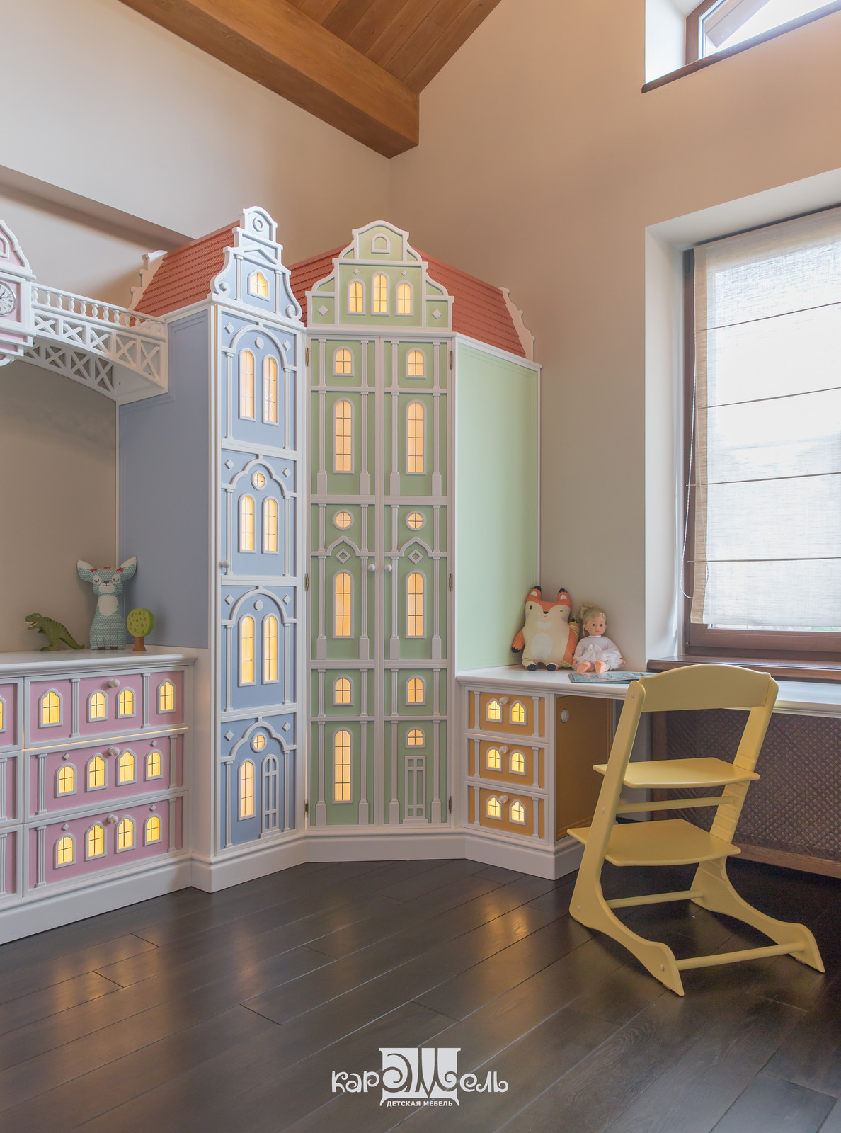 Интерьер детской комнаты в загородном доме