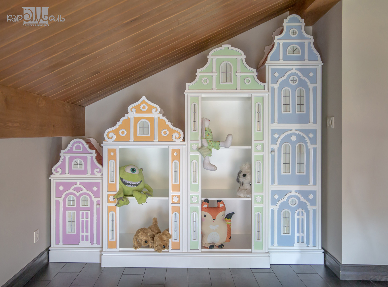 Игровой уголок в детской спальне