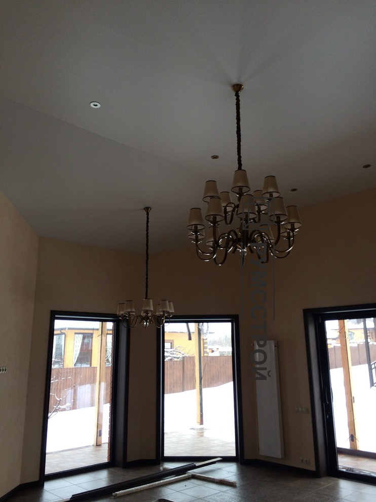 Камин из декоративного камня