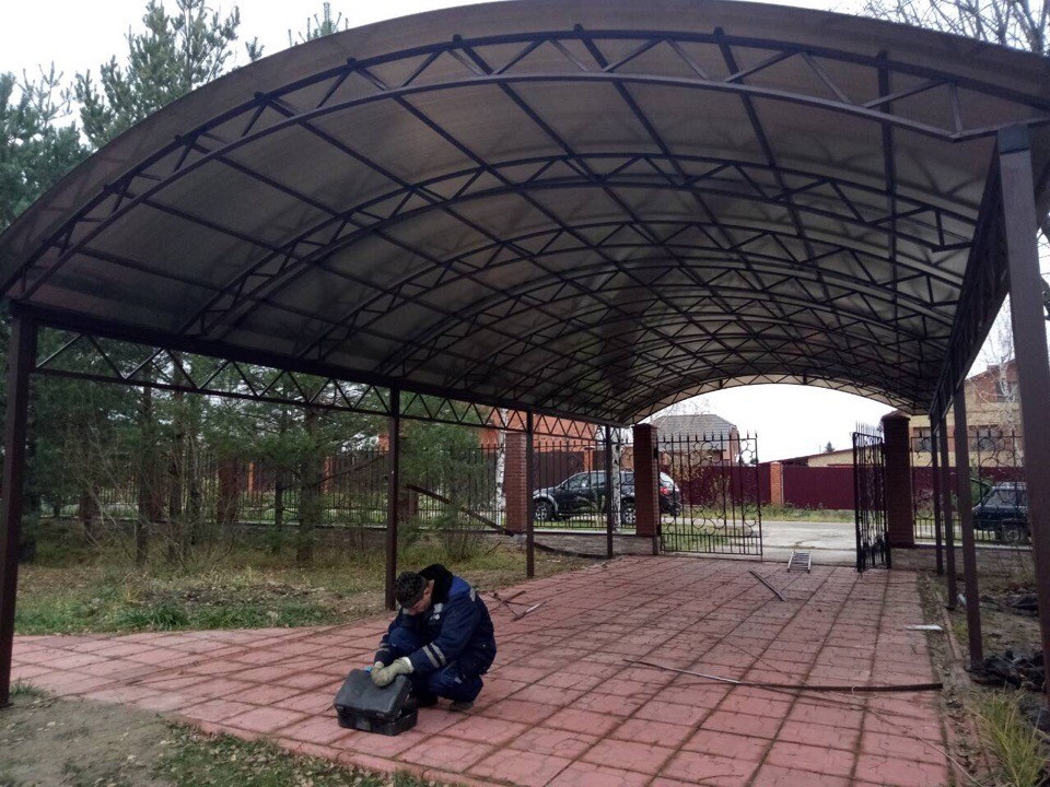 Навес на 2 машины