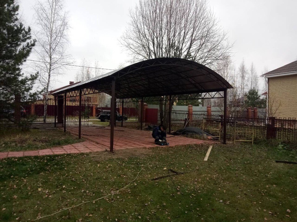 Обложка проекта: Навес на 2 машины