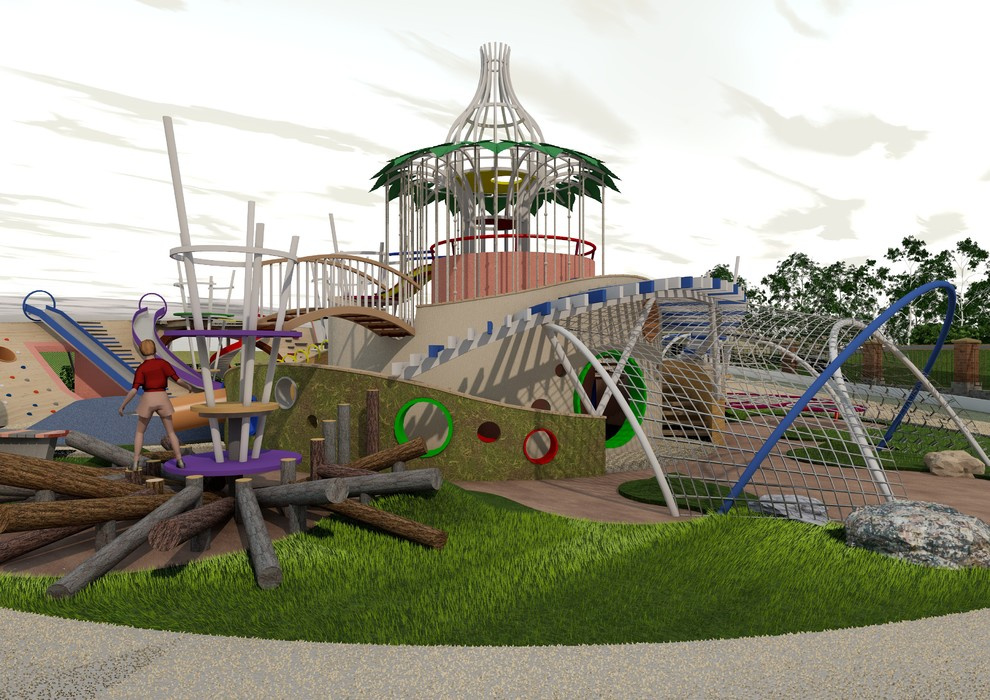 Проект Реконструкции ЦПКиО. Эксклюзивная детская игровая площадка 2017-2018г.
