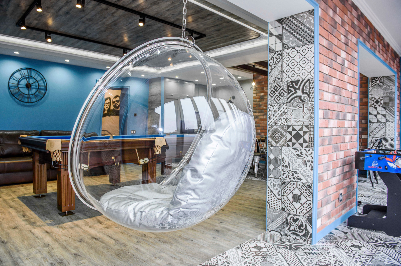 Дизайн домашней сауны-бильярда