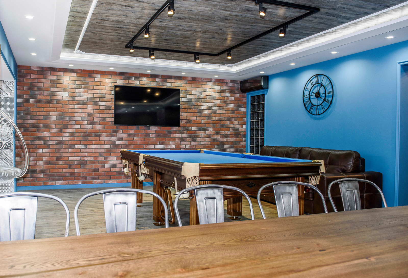 Дизайн домашней сауны-бильярда