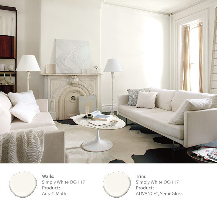 Цвет года 2016 от Benjamin Moore (Simply White OC-117)
