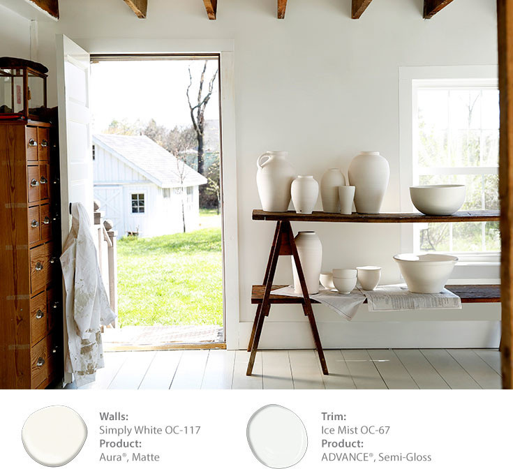 Цвет года 2016 от Benjamin Moore (Simply White OC-117)