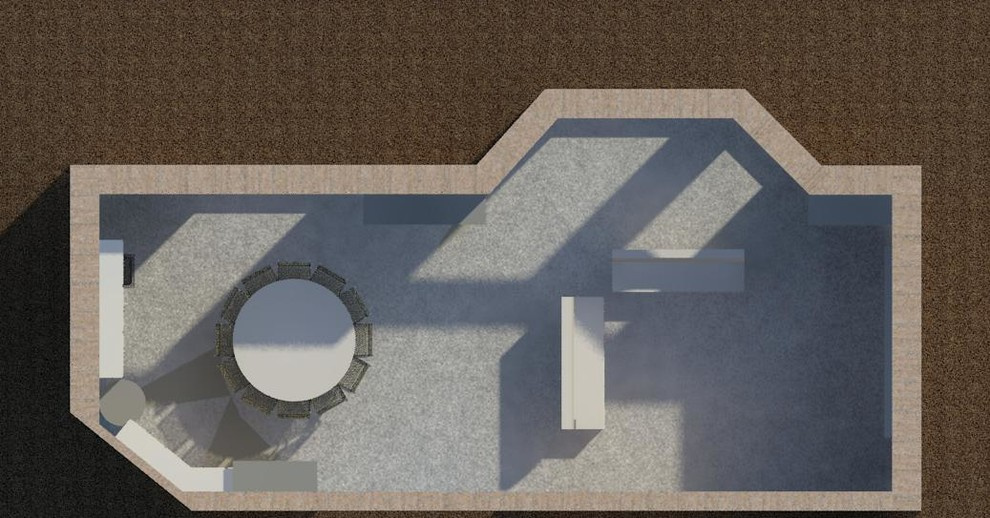 Частный интерьер гостиной экологов. Краснодарский край