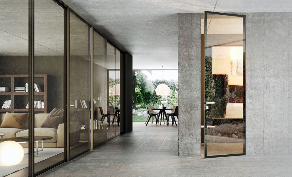 Алюминиевые двери и перегородки