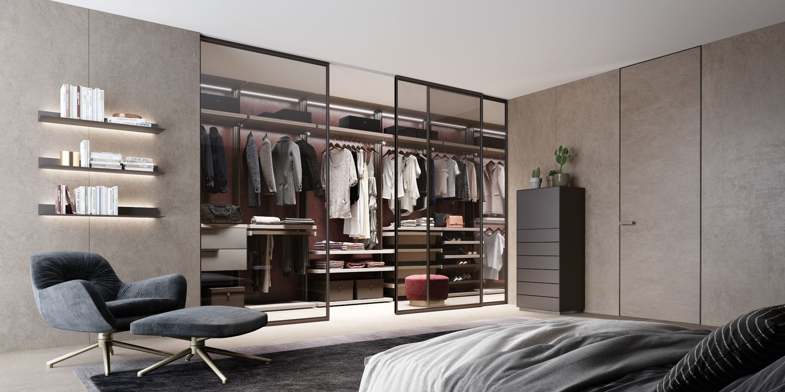 Алюминиевые двери и перегородки