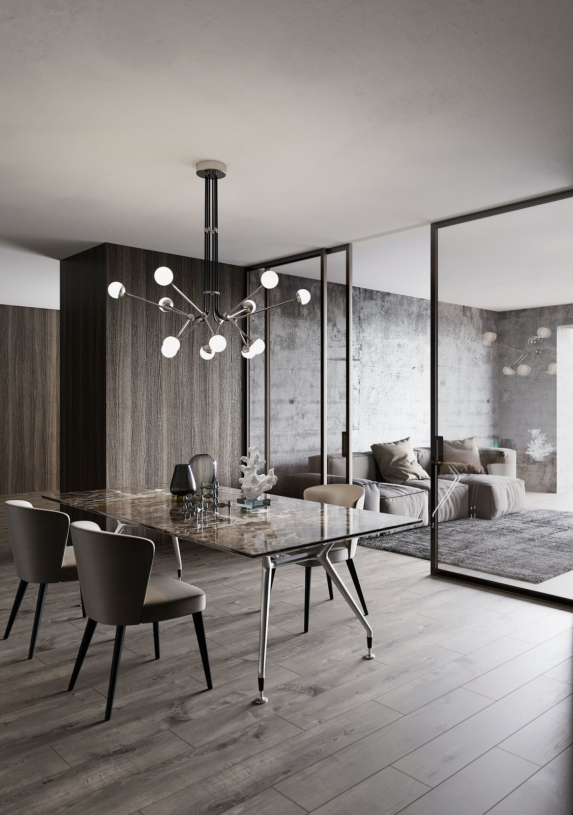 Алюминиевые двери и перегородки