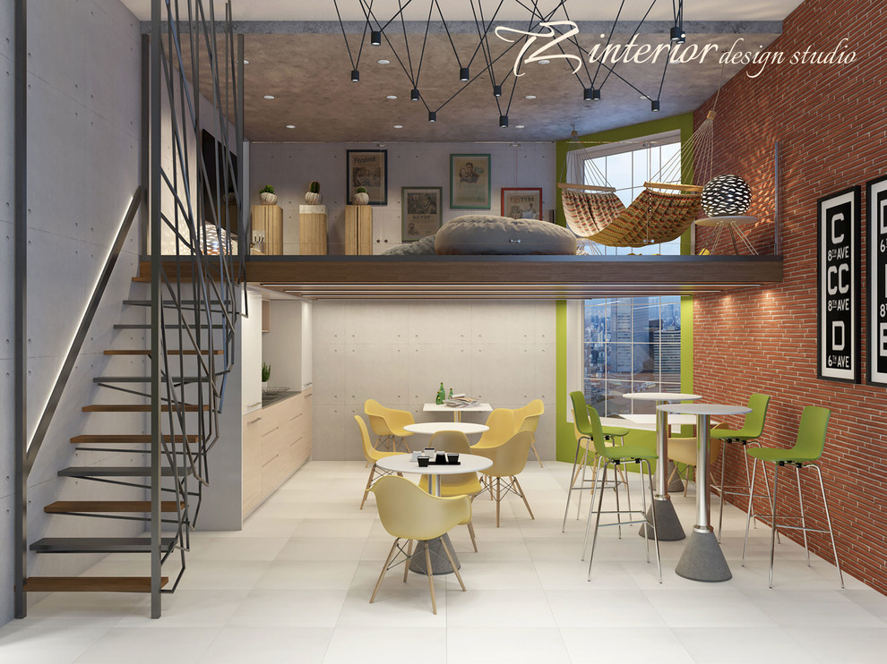 Design concept of the interior office for IT company