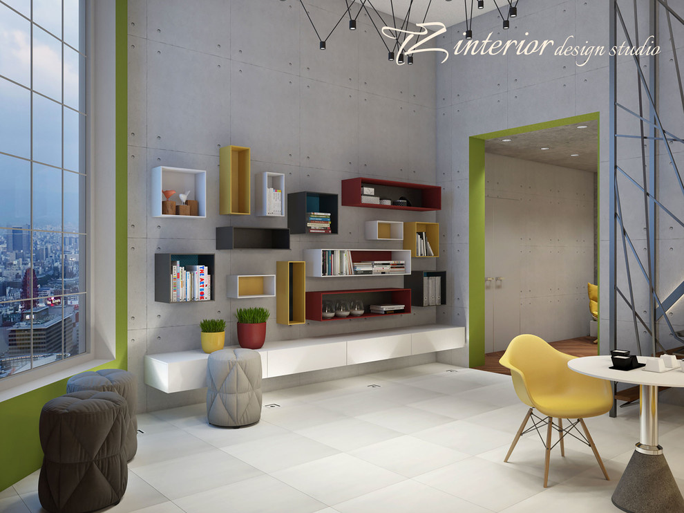 Design concept of the interior office for IT company
