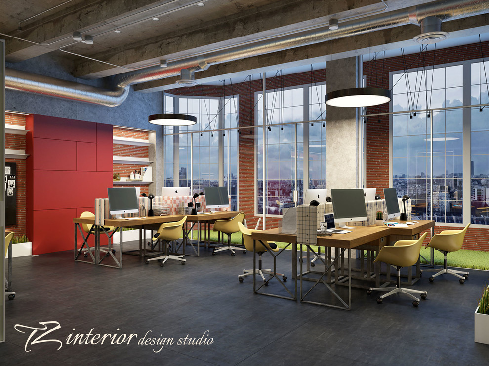 Design concept of the interior office for IT company