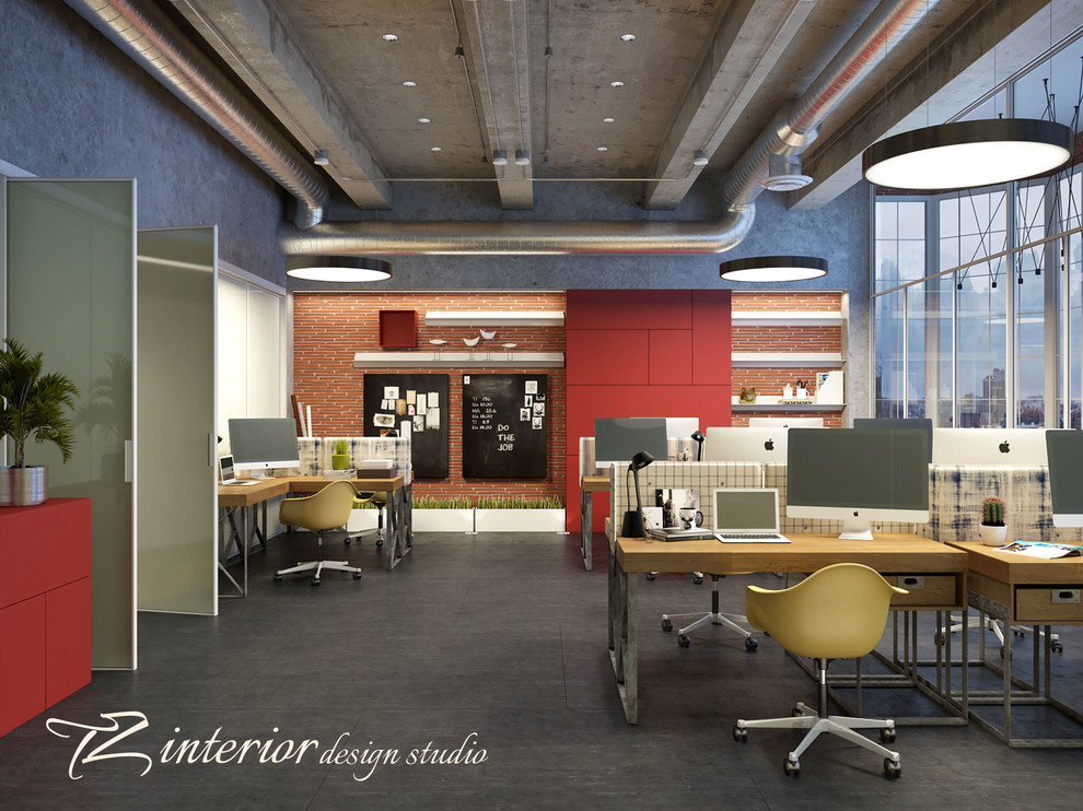 Design concept of the interior office for IT company