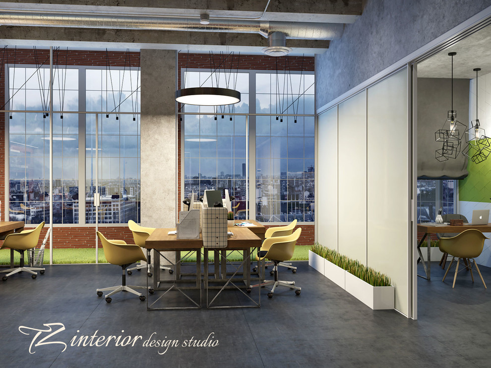 Design concept of the interior office for IT company
