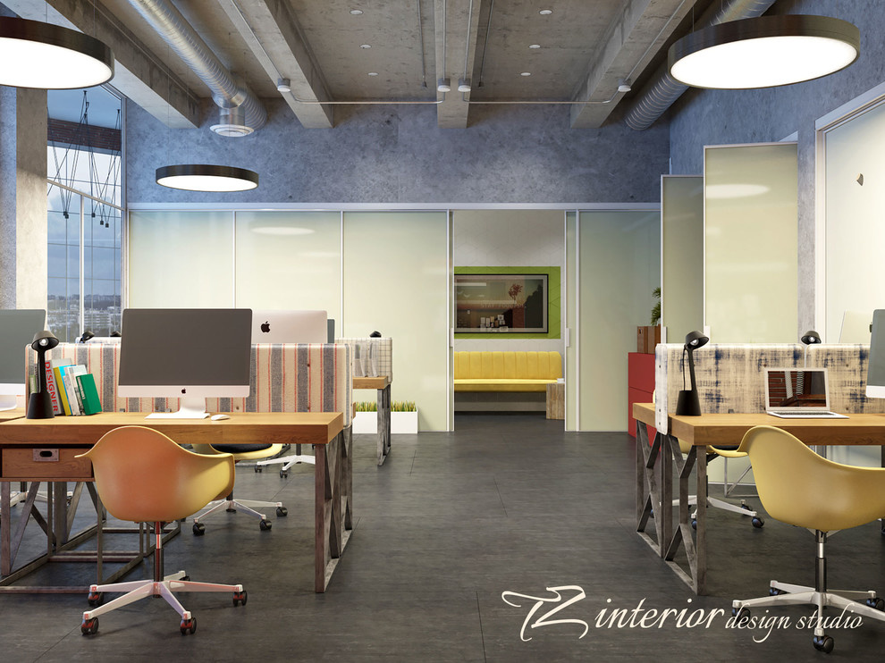Design concept of the interior office for IT company
