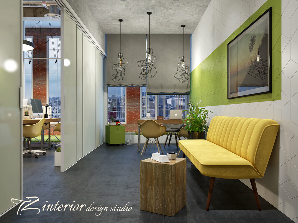 Design concept of the interior office for IT company