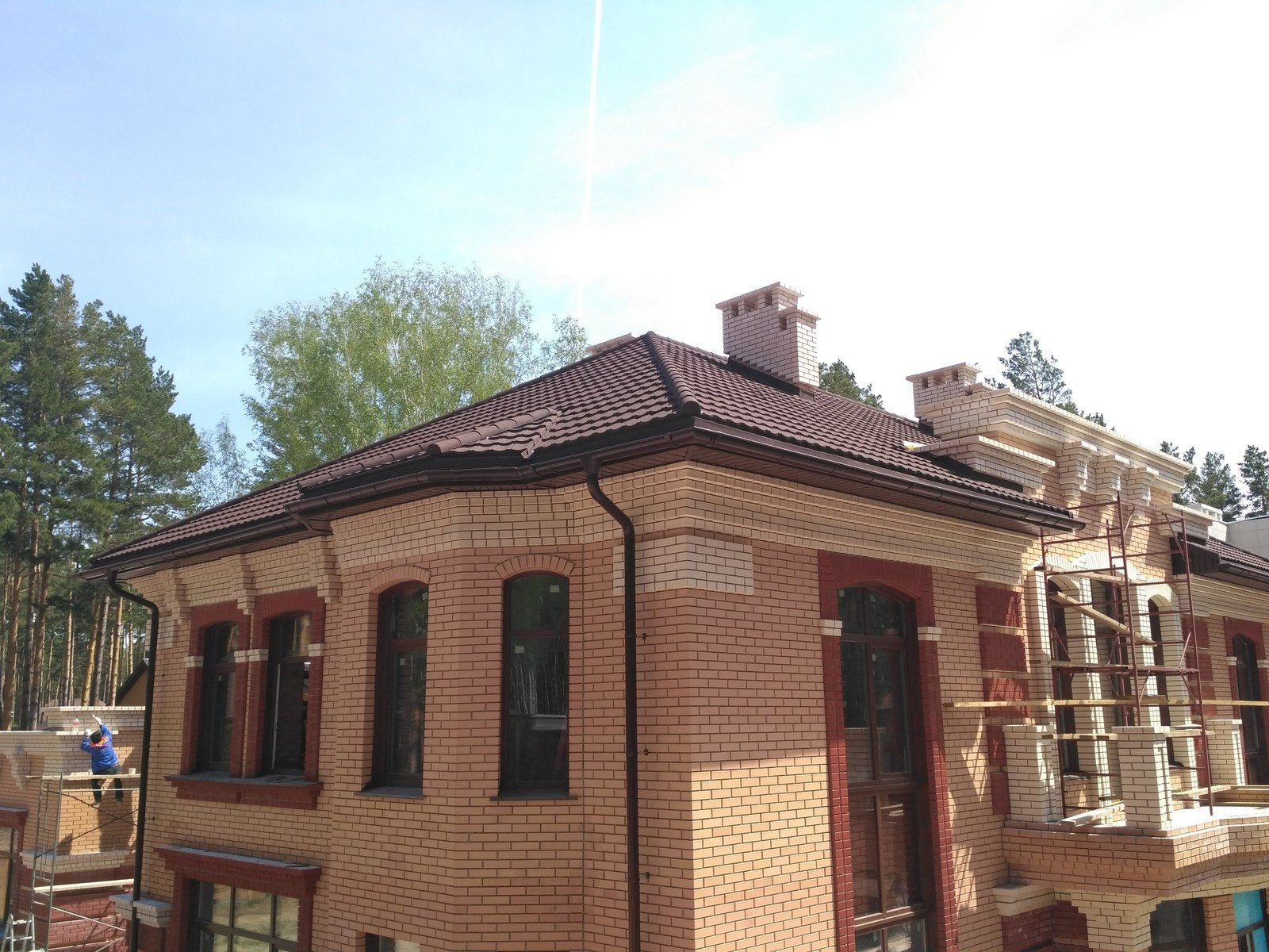 Композитная черепица, частный дом