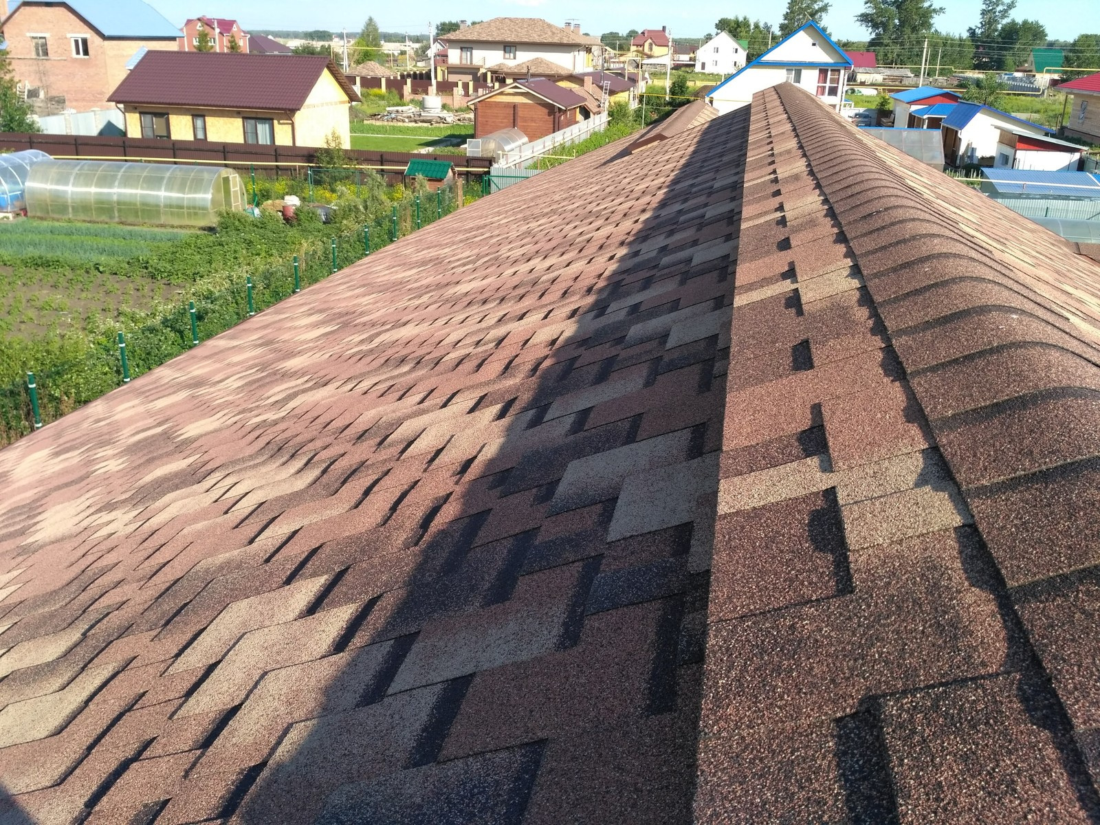 Обложка проекта: Гибкая черепица, дом из клееного бруса