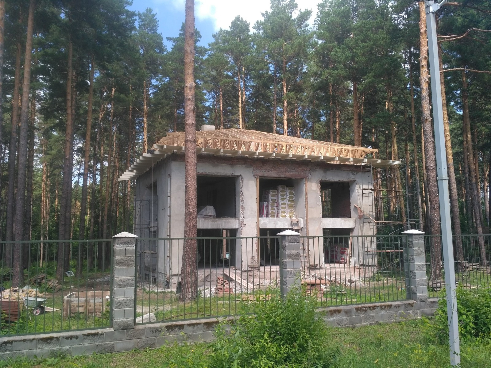 фальцевая кровля, реконструкция частного дома