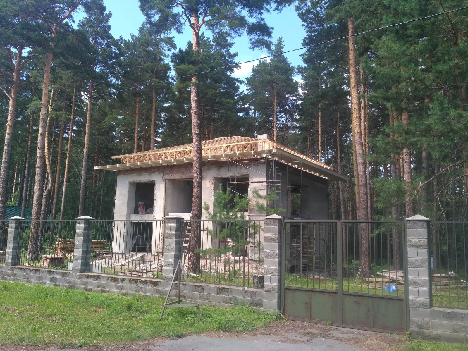 фальцевая кровля, реконструкция частного дома