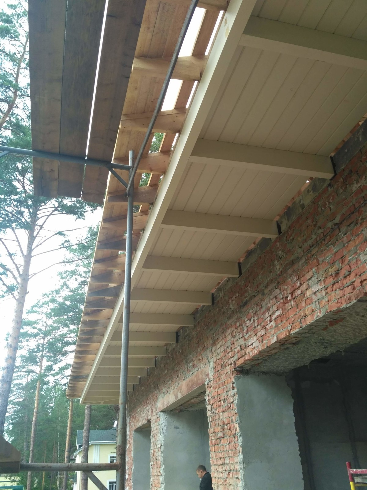 фальцевая кровля, реконструкция частного дома