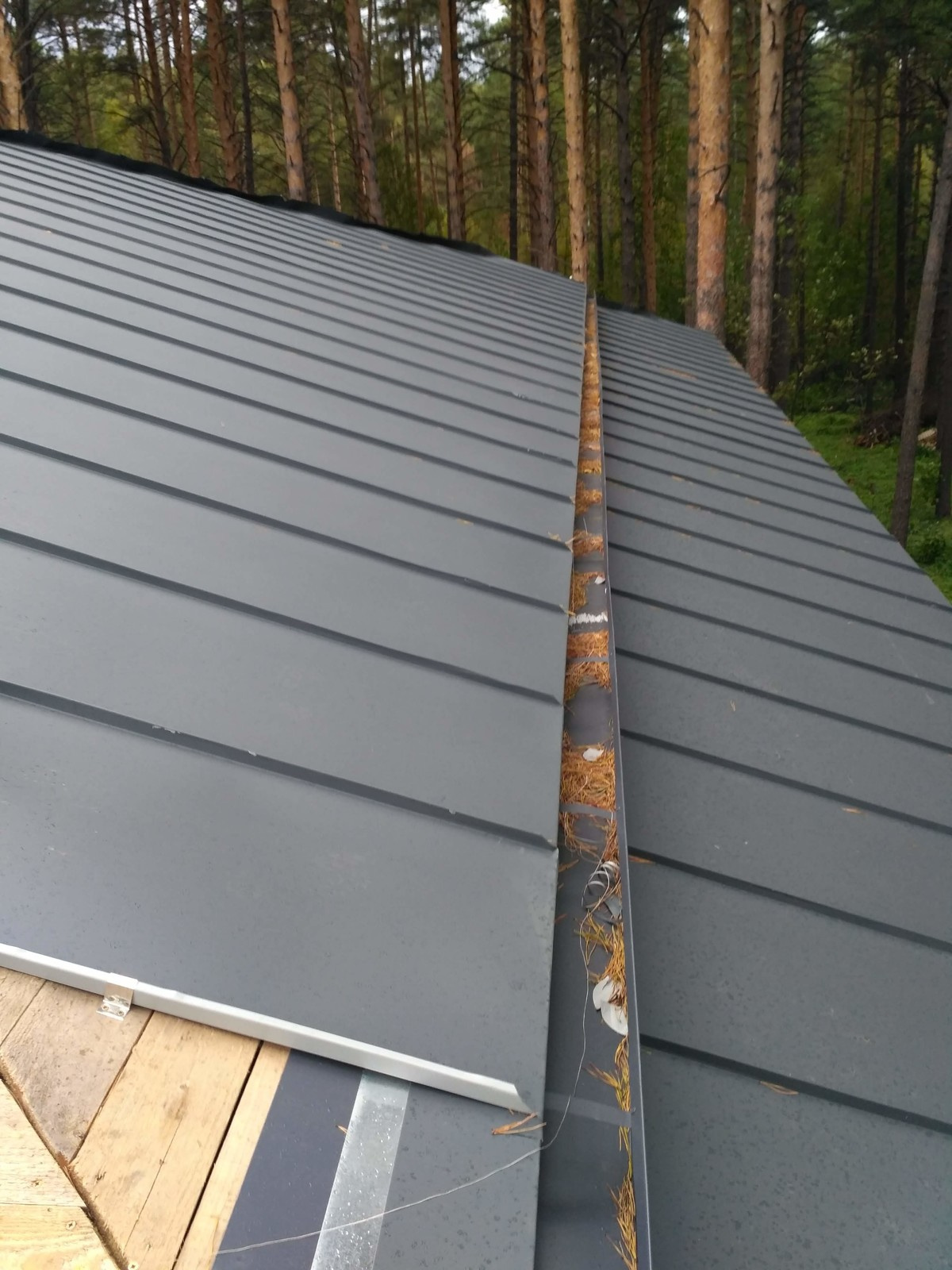 фальцевая кровля, реконструкция частного дома