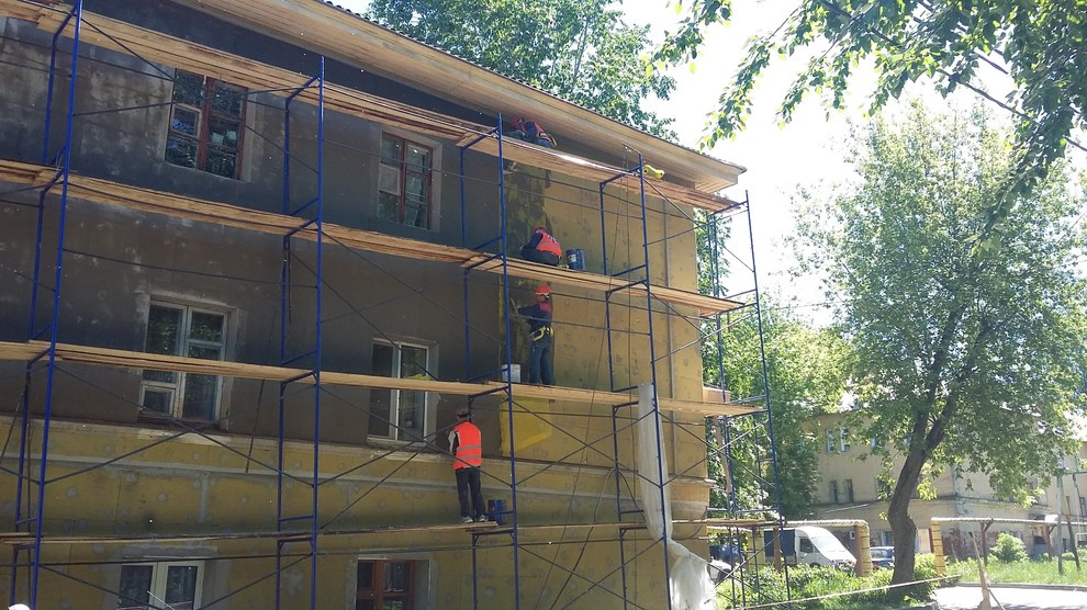 Фасад многоквартирного дома