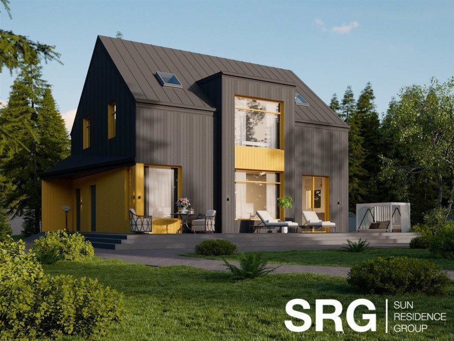 Дом в стиле Barn House, г. Сестрорецк
