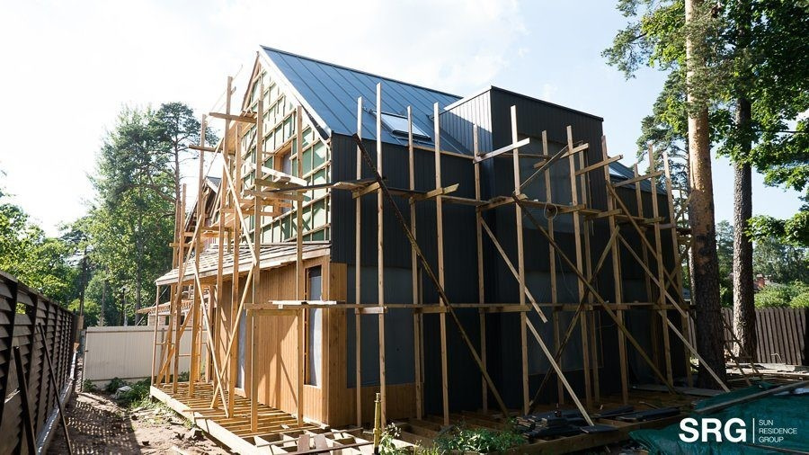 Дом в стиле Barn House, г. Сестрорецк