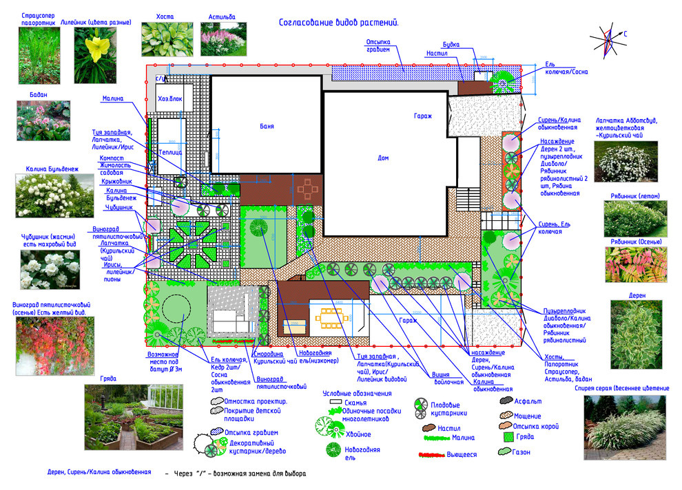 Обложка проекта: Ландшафтный проект в поселке "Солнечный 1"