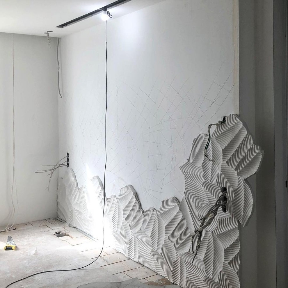 Создание и монтаж 3D панели "Листья"