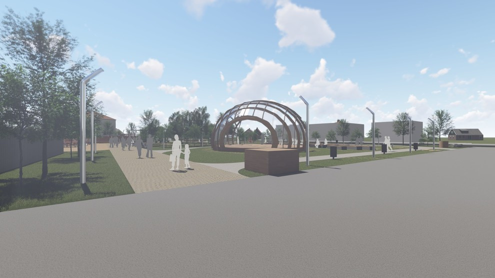 Организация зеленых пространств, ул. Шиллера, Тюмень