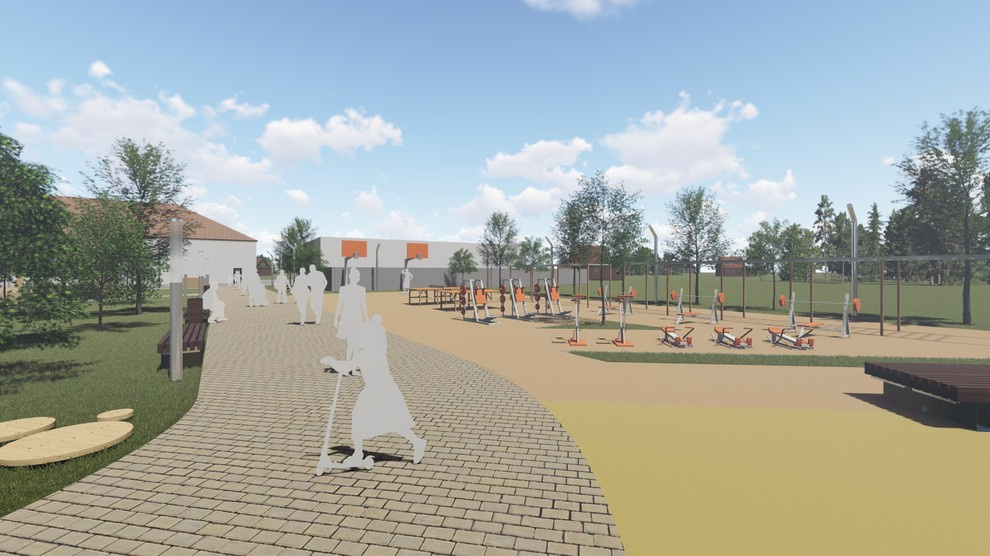 Организация зеленых пространств, ул. Шиллера, Тюмень