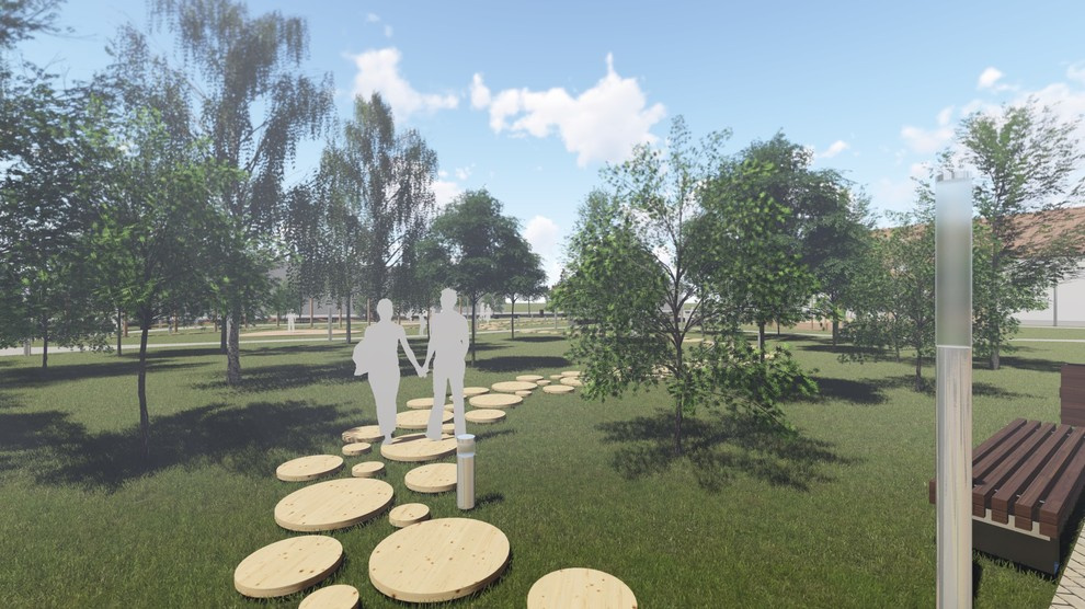 Организация зеленых пространств, ул. Шиллера, Тюмень