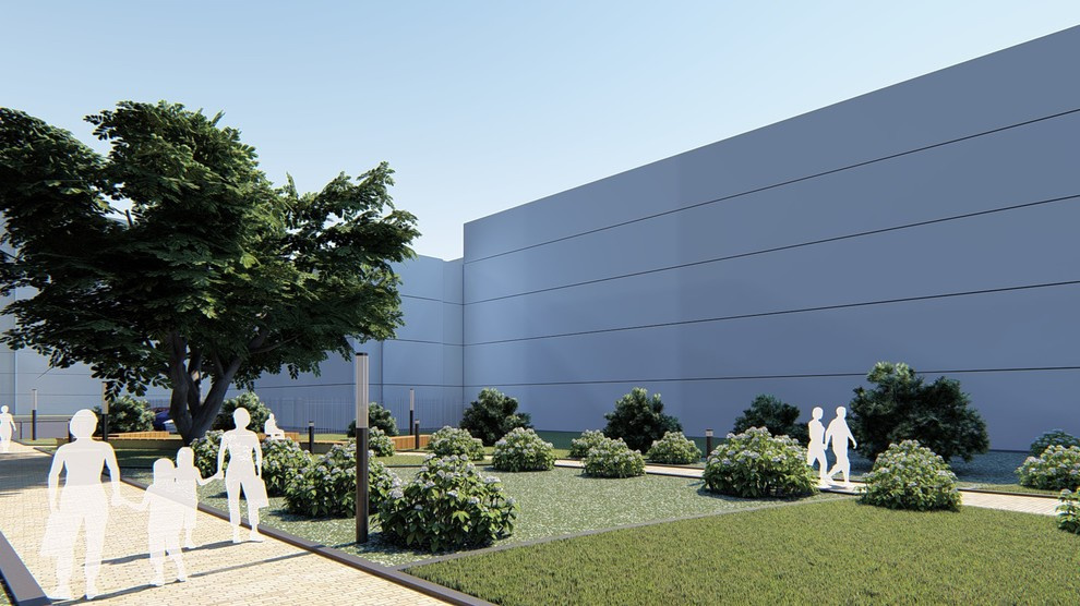 Организация зеленых пространств, ул. Шиллера, Тюмень