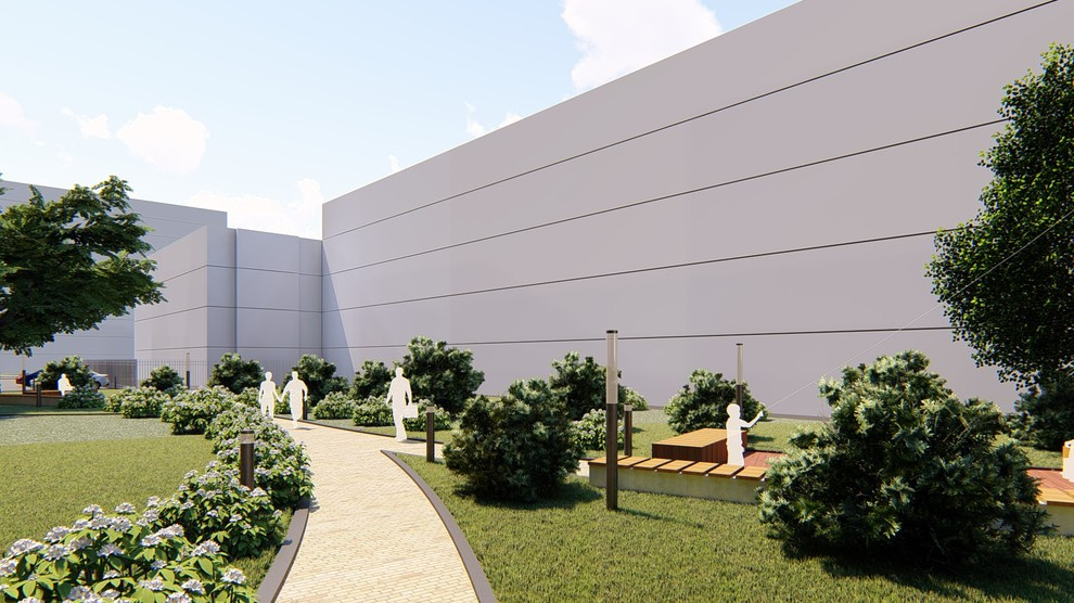 Организация зеленых пространств, ул. Шиллера, Тюмень