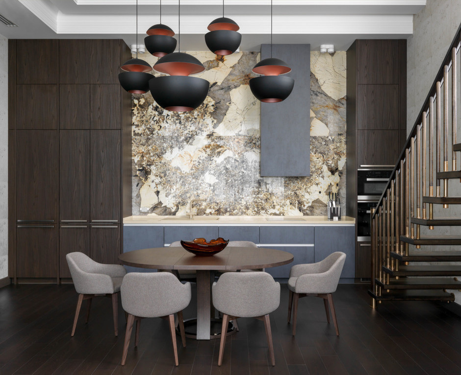 Лампы в пентхаусе в Краснодаре с открытой террасой