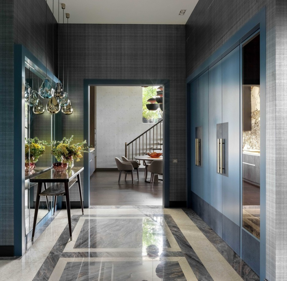 Лампы в пентхаусе в Краснодаре с открытой террасой