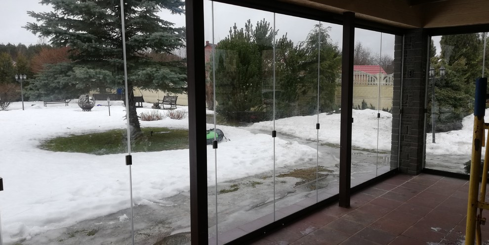 Остекление террасы конструкциями LUMON 7Е и 5.