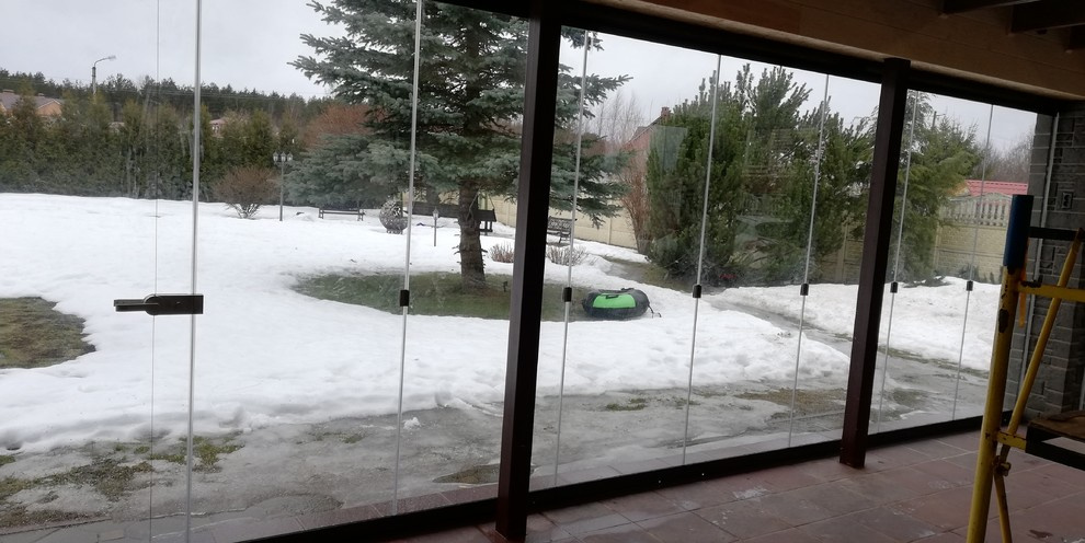 Остекление террасы конструкциями LUMON 7Е и 5.