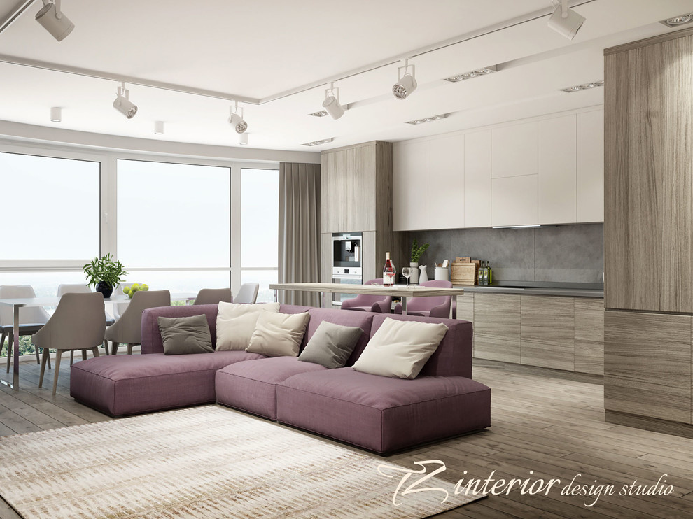 These fresh modern homes catch the eye with their bright accent colors.