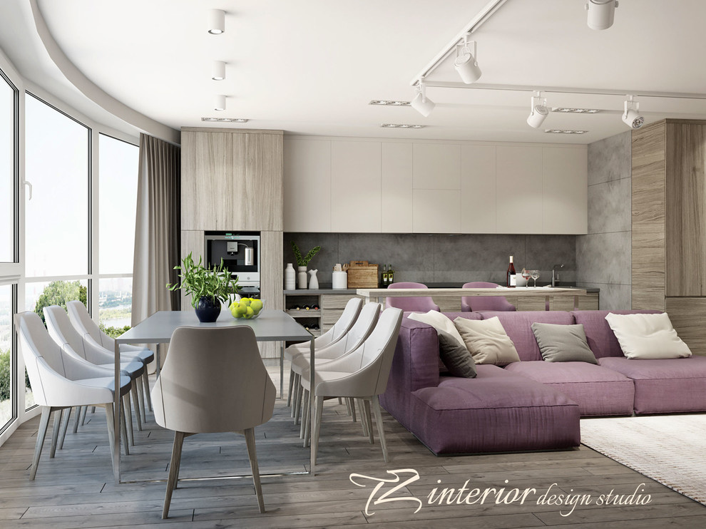 These fresh modern homes catch the eye with their bright accent colors.