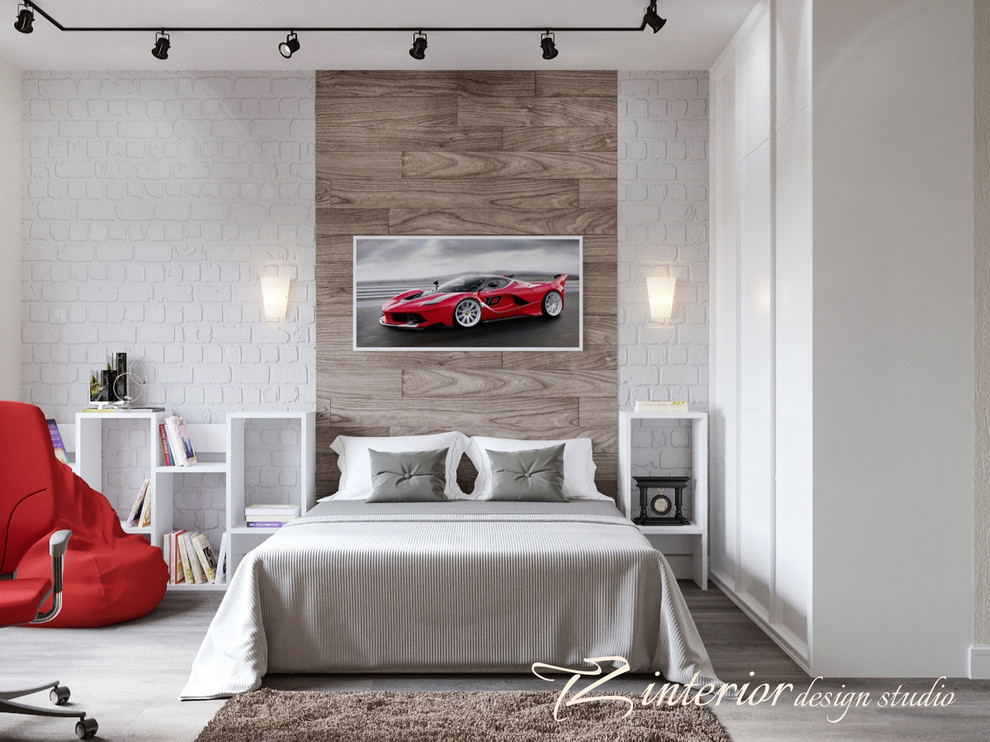 These fresh modern homes catch the eye with their bright accent colors.