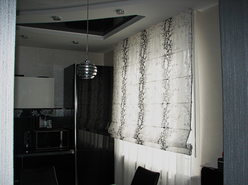 Чёрно-белый интерьер