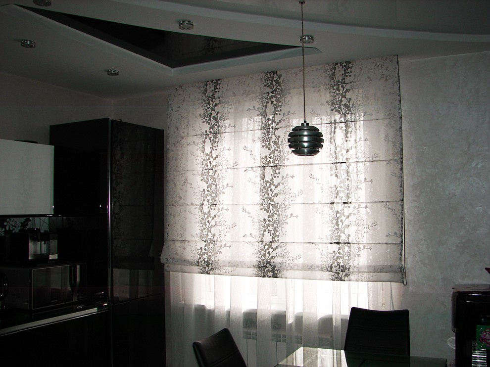 Чёрно-белый интерьер