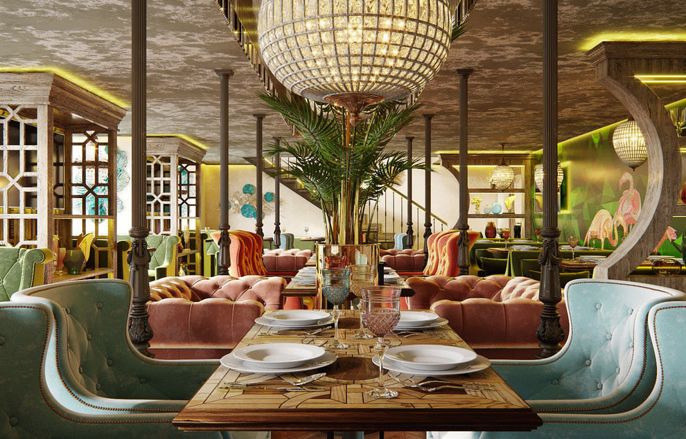 Визуализация ресторана для дизайнера Леонида Колпакова компании Leon’s Group