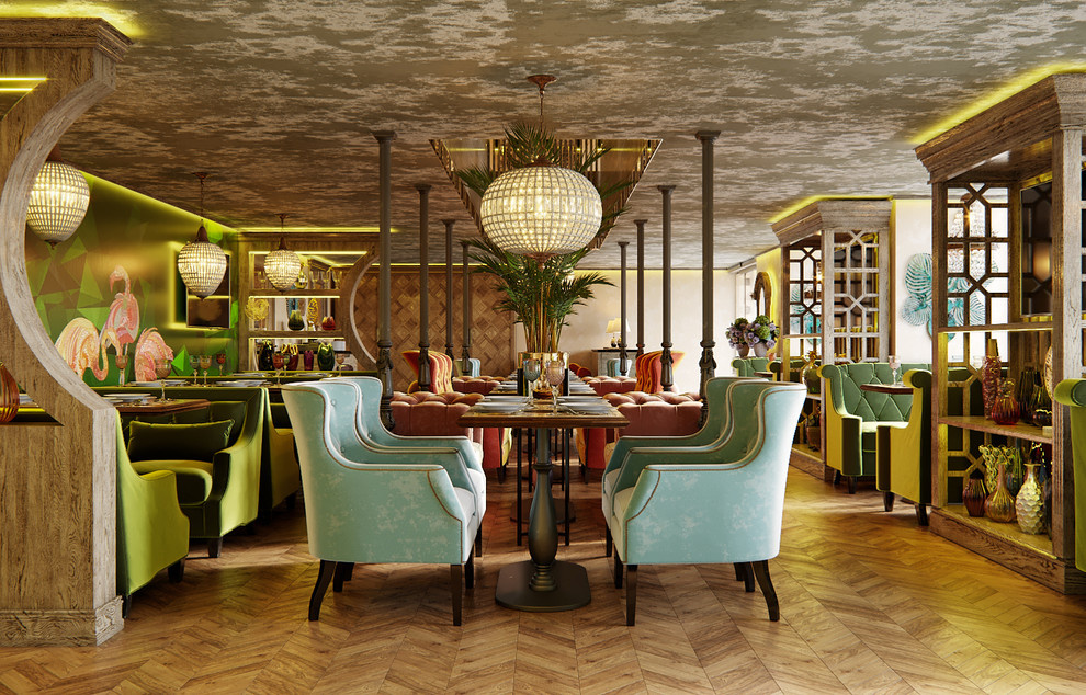 Визуализация ресторана для дизайнера Леонида Колпакова компании Leon’s Group